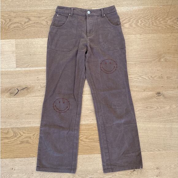 By Samii Ryan - A New Era Smiley Carpenter Pants in Brown - Picture 1 of 6